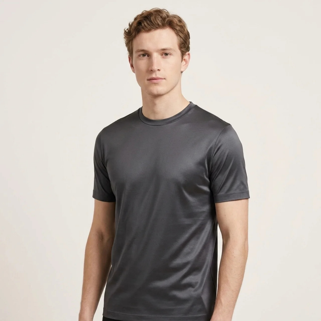 T-Shirt Éclat Doux Gris Foncé