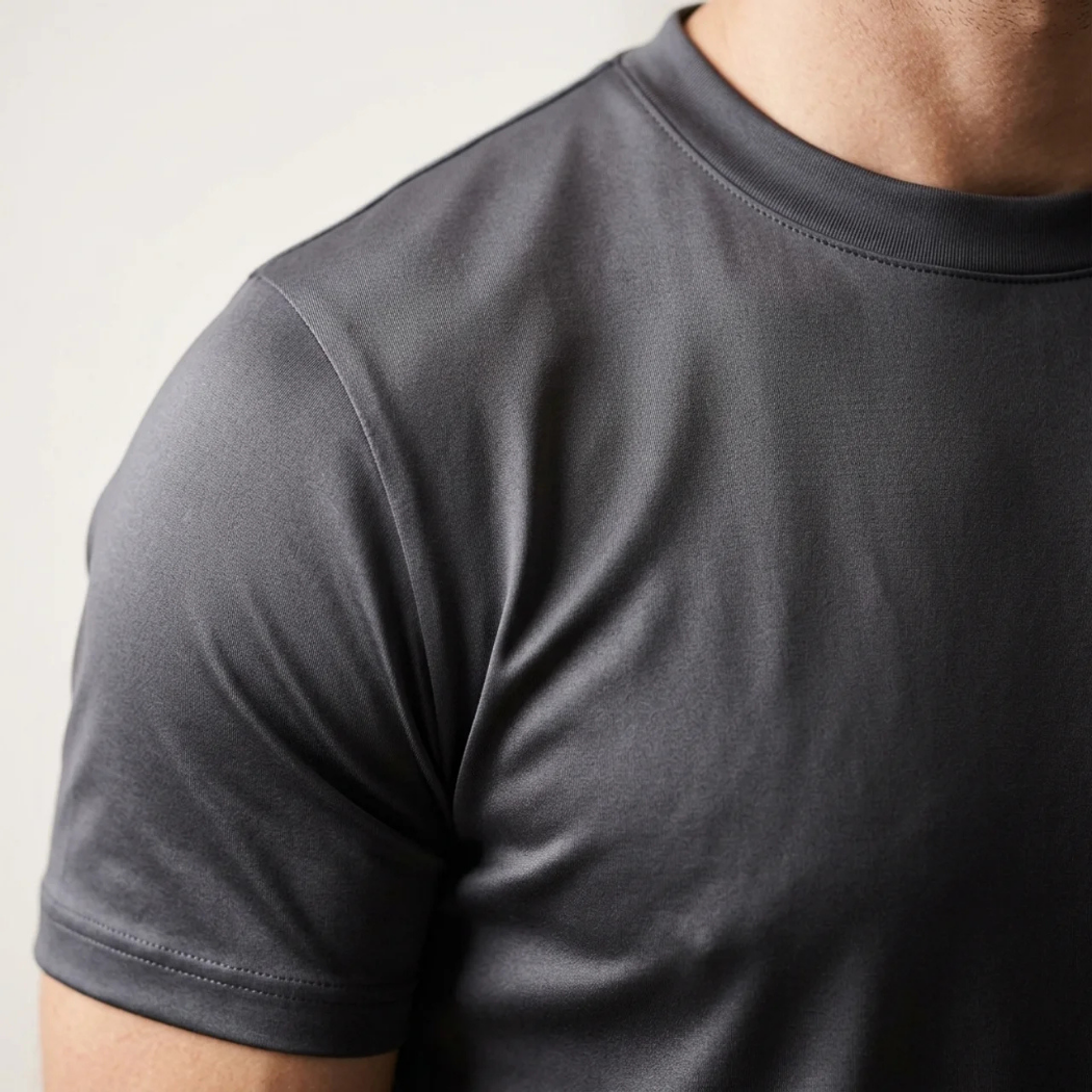 T-Shirt Éclat Doux Gris Foncé