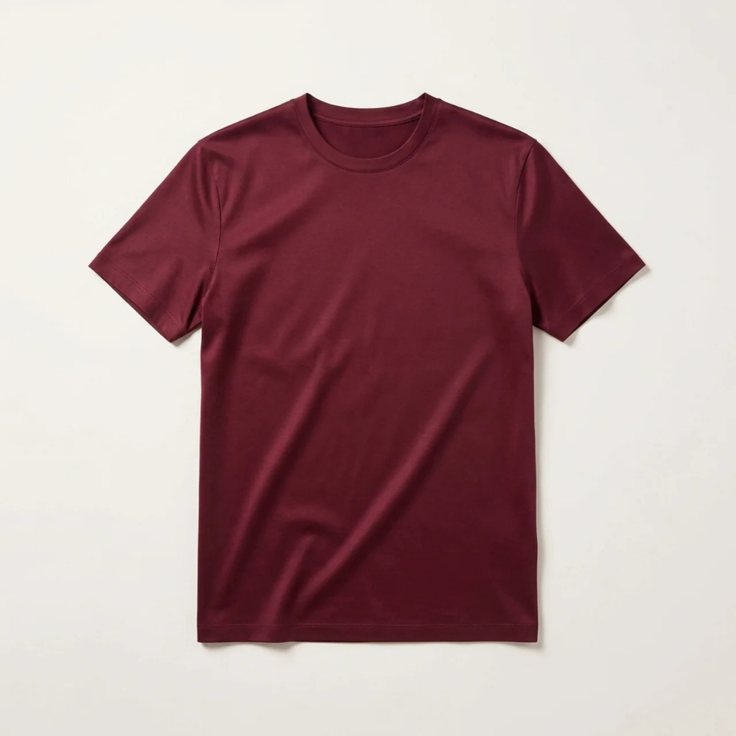T-Shirt Éclat Doux Bordeaux