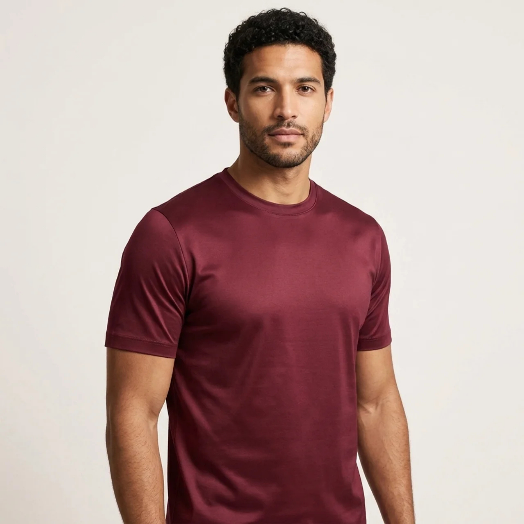 T-Shirt Éclat Doux Bordeaux