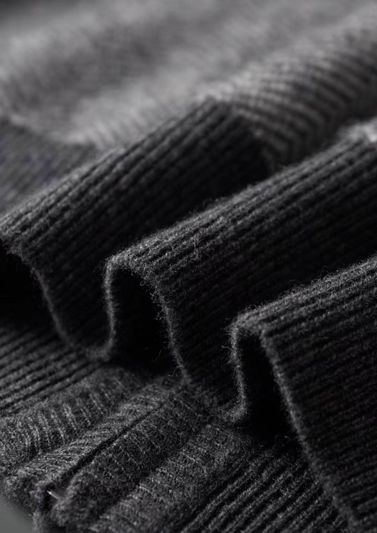 Survêtement en Laine Mérinos Gris Chevrons