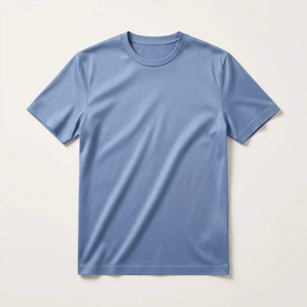T-Shirt Éclat Doux Bleu Brume