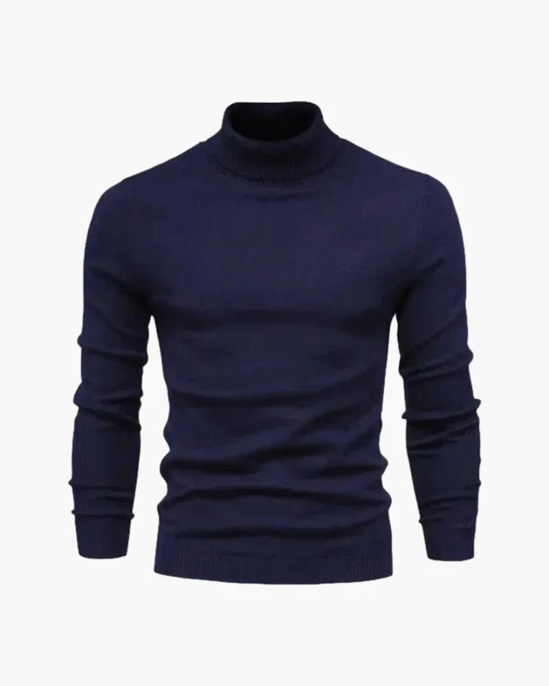Pull Col Roulé en Laine Mérinos