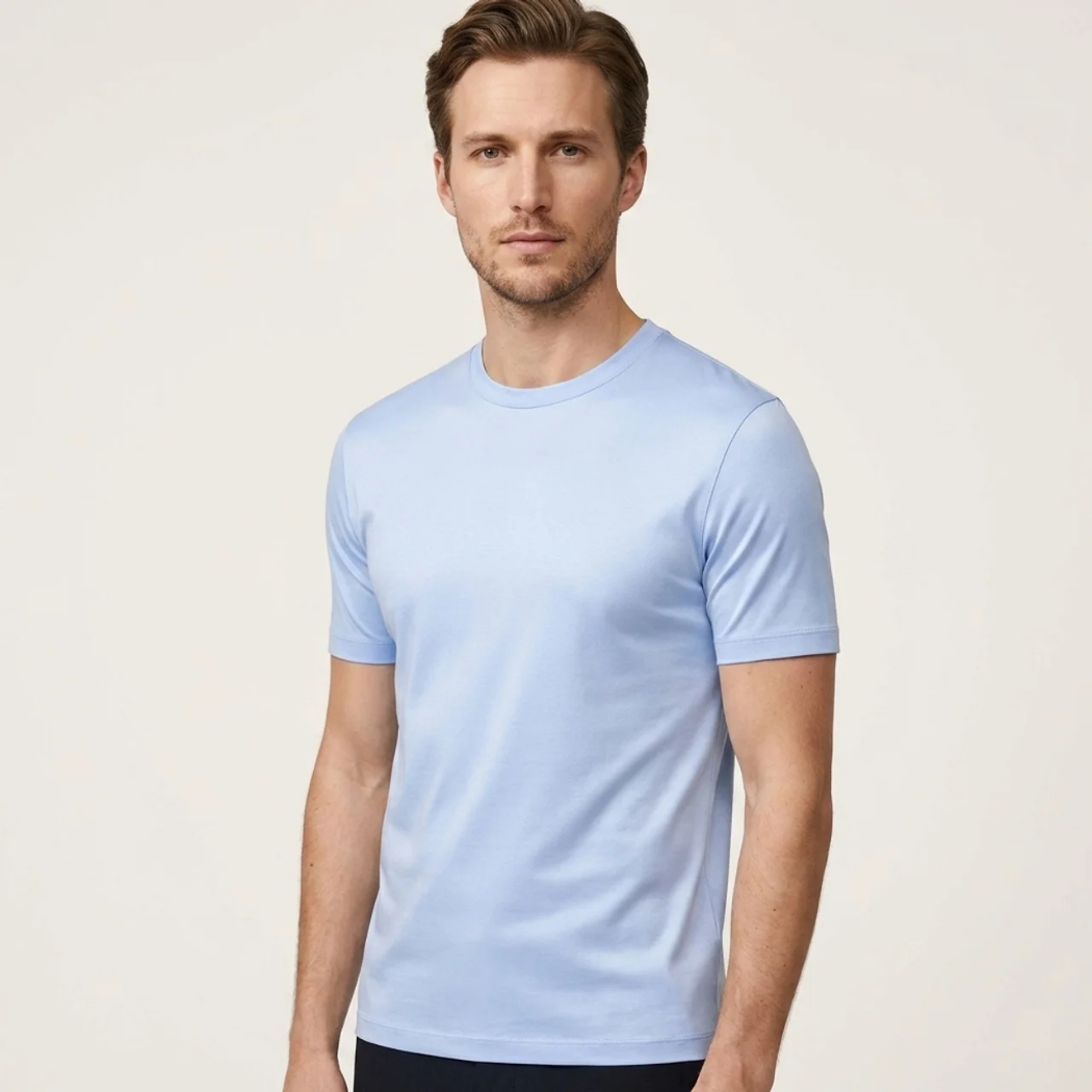 T-Shirt Éclat Doux Bleu Ciel