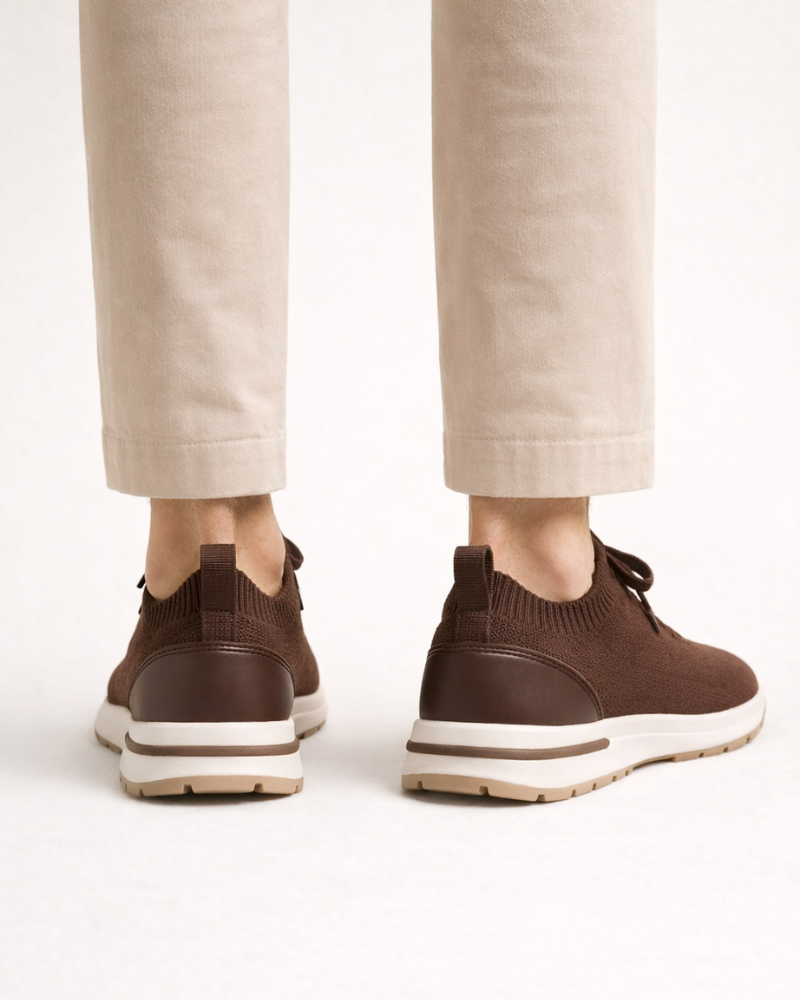 BASKET MESH SOLANA SANS LACETS - MOKA