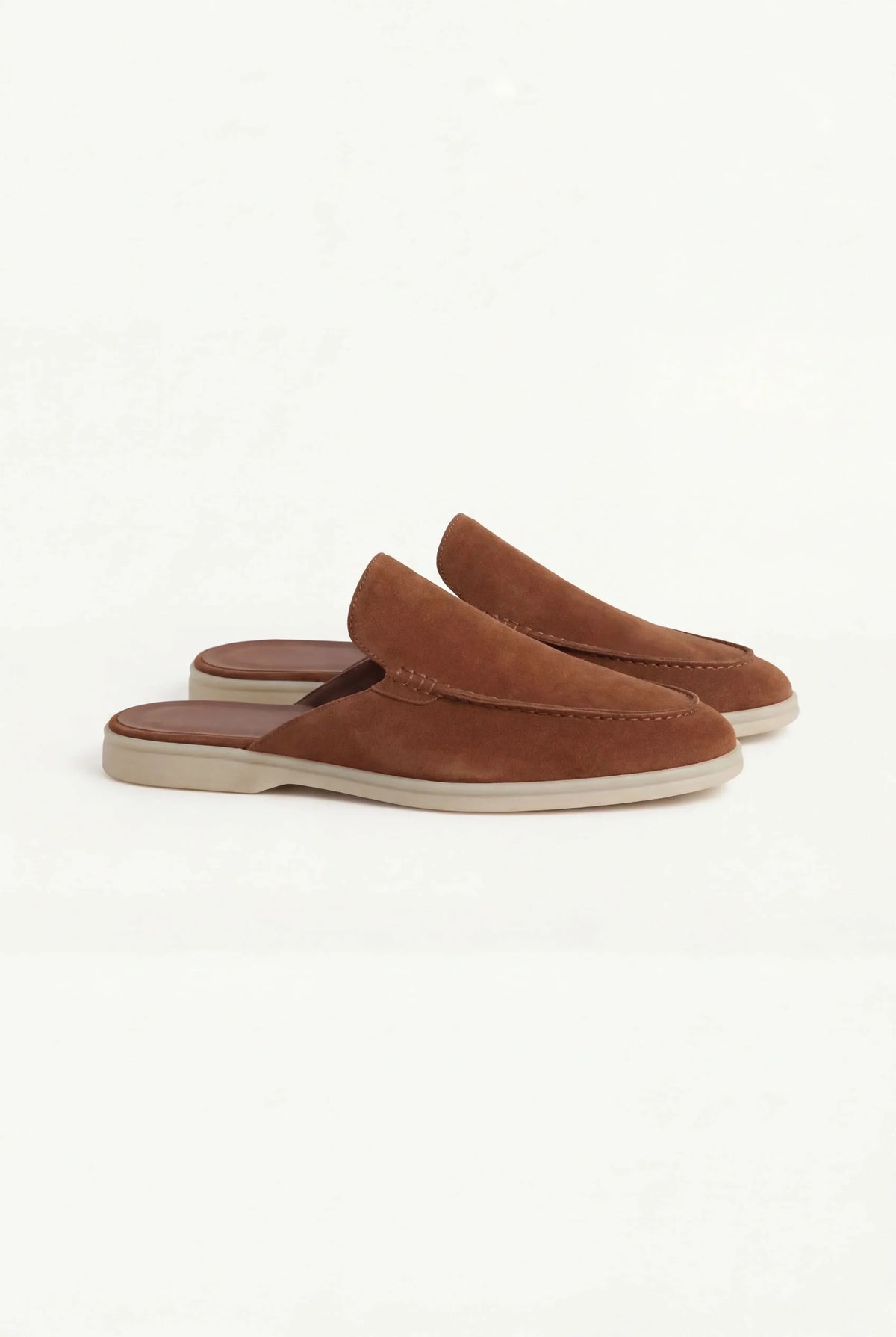 Mule en Daim Grenat