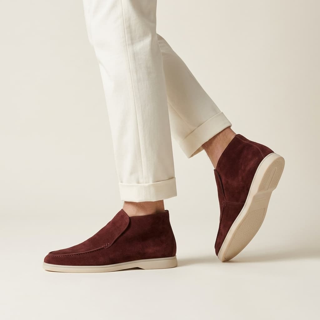 Mocassin Montant en Daim Portofino