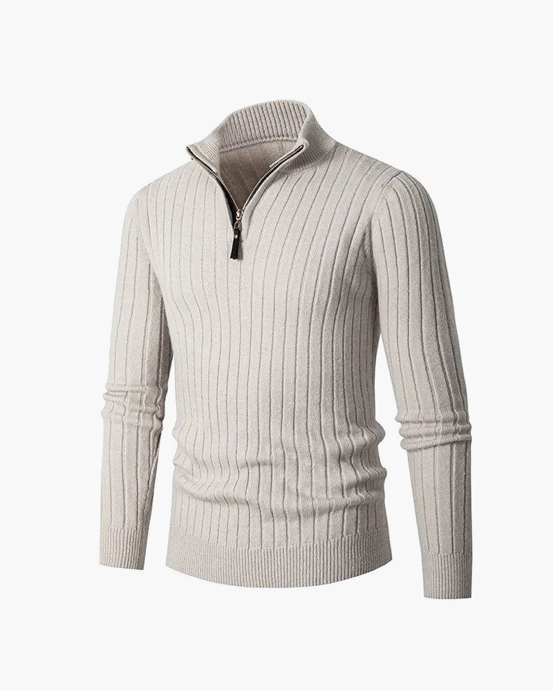 Pull Col Montant Demi-Zip
