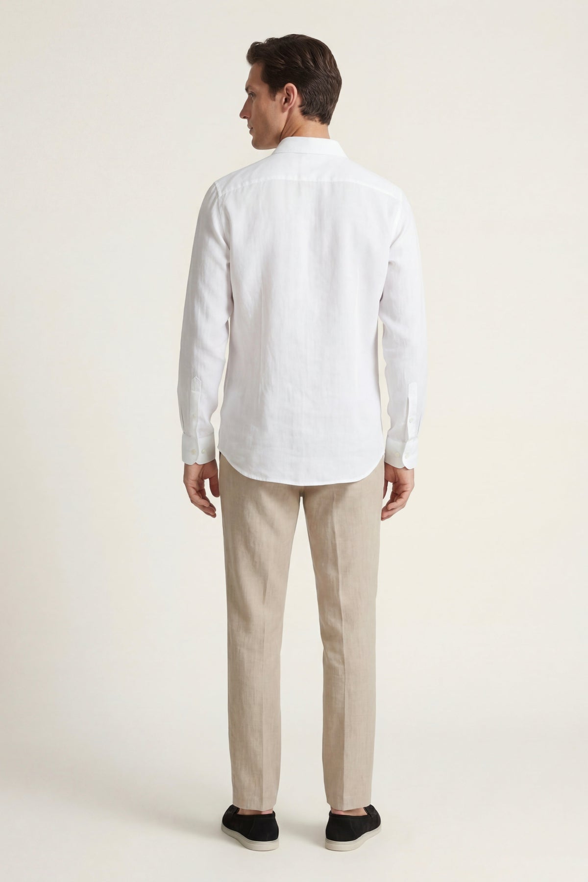 Ensemble Lin Pisa Manches Longues Blanc/Beige
