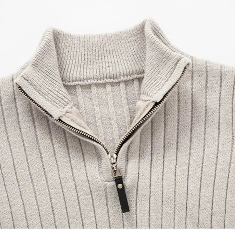 Pull Col Montant Demi-Zip