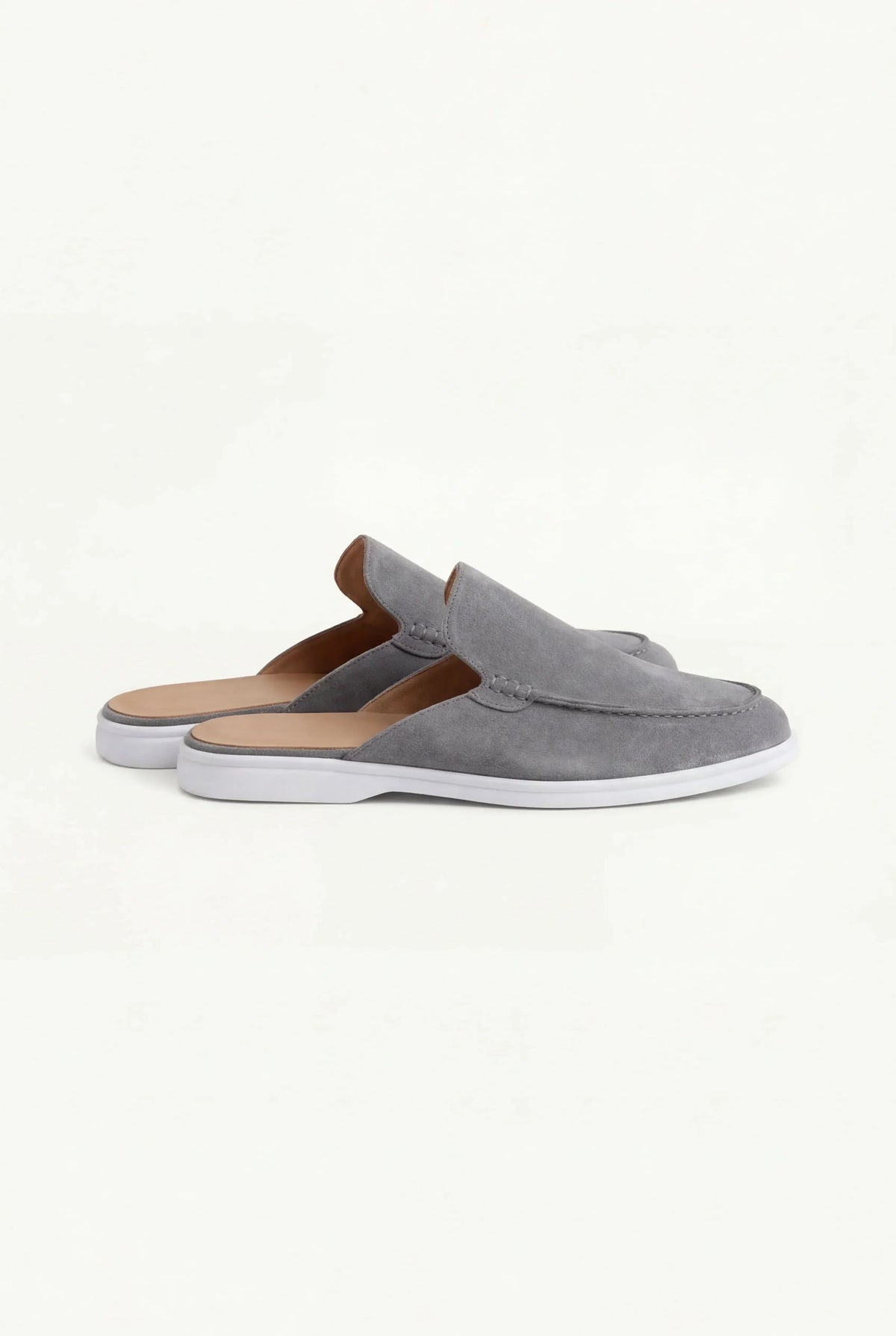 Mule en Daim Gris