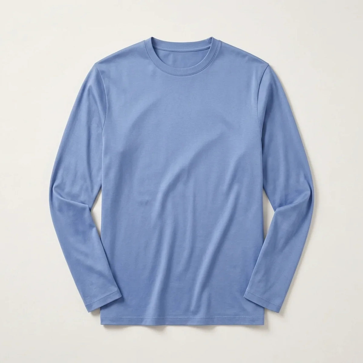 Longsleeve Éclat Ajusté Bleu Brume