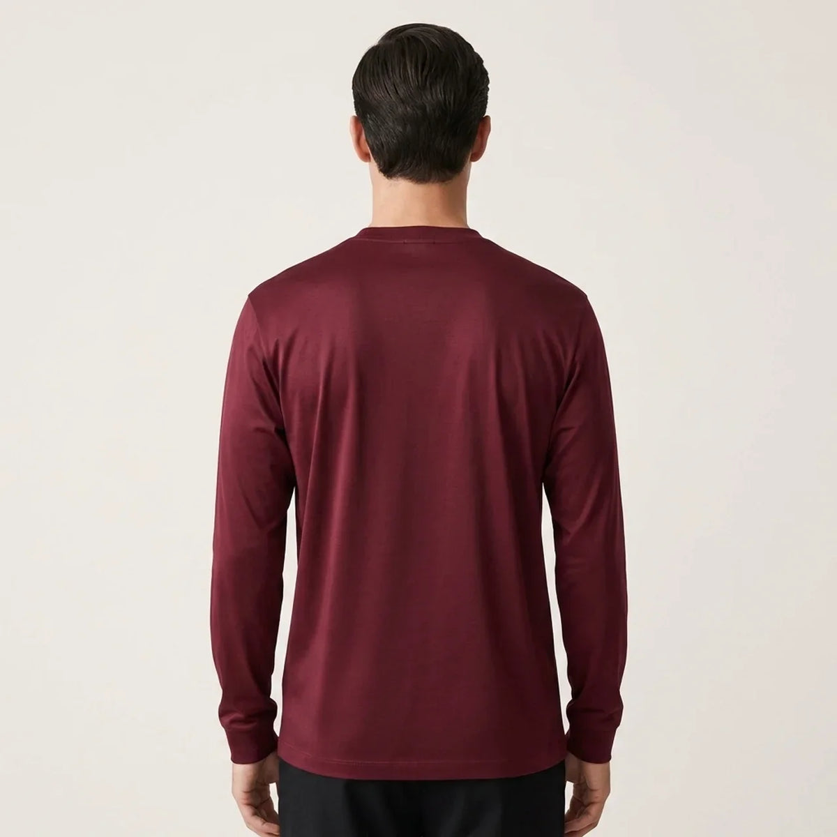 Longsleeve Éclat Ajusté Bordeaux
