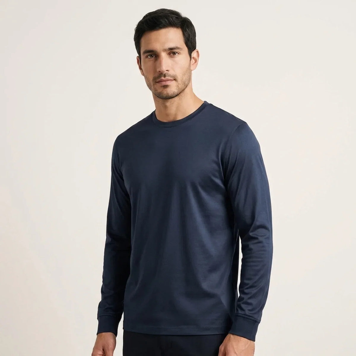 Longsleeve Éclat Ajusté Marine