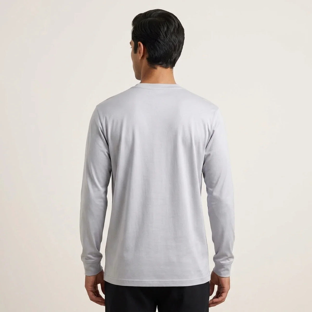 Longsleeve Éclat Ajusté Gris Clair