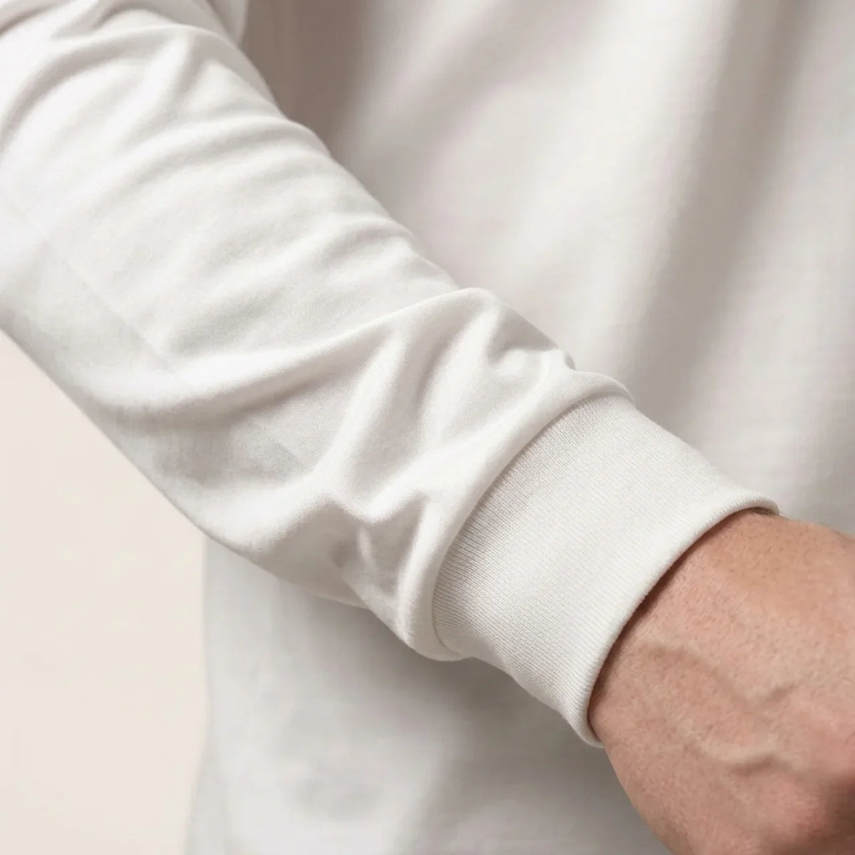 Longsleeve Éclat Ajusté Blanc