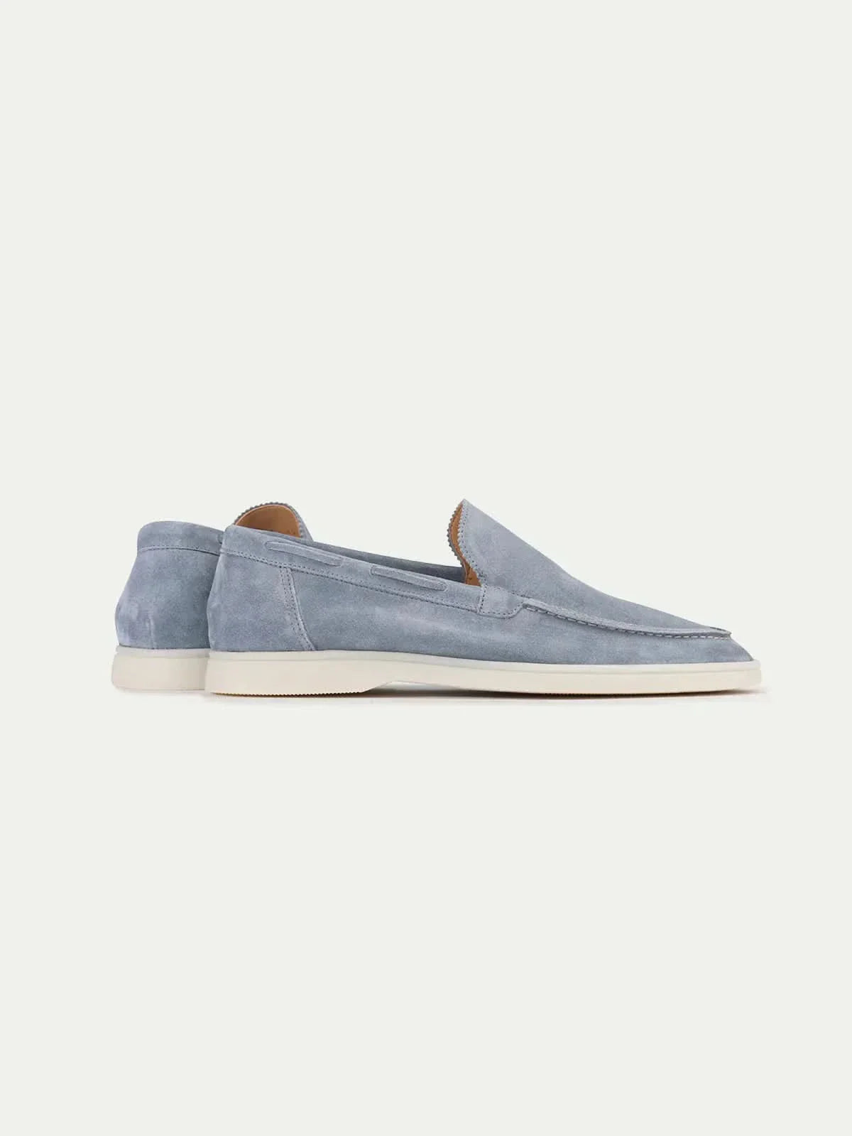 Mocassin Classique en Daim Bleu Ciel