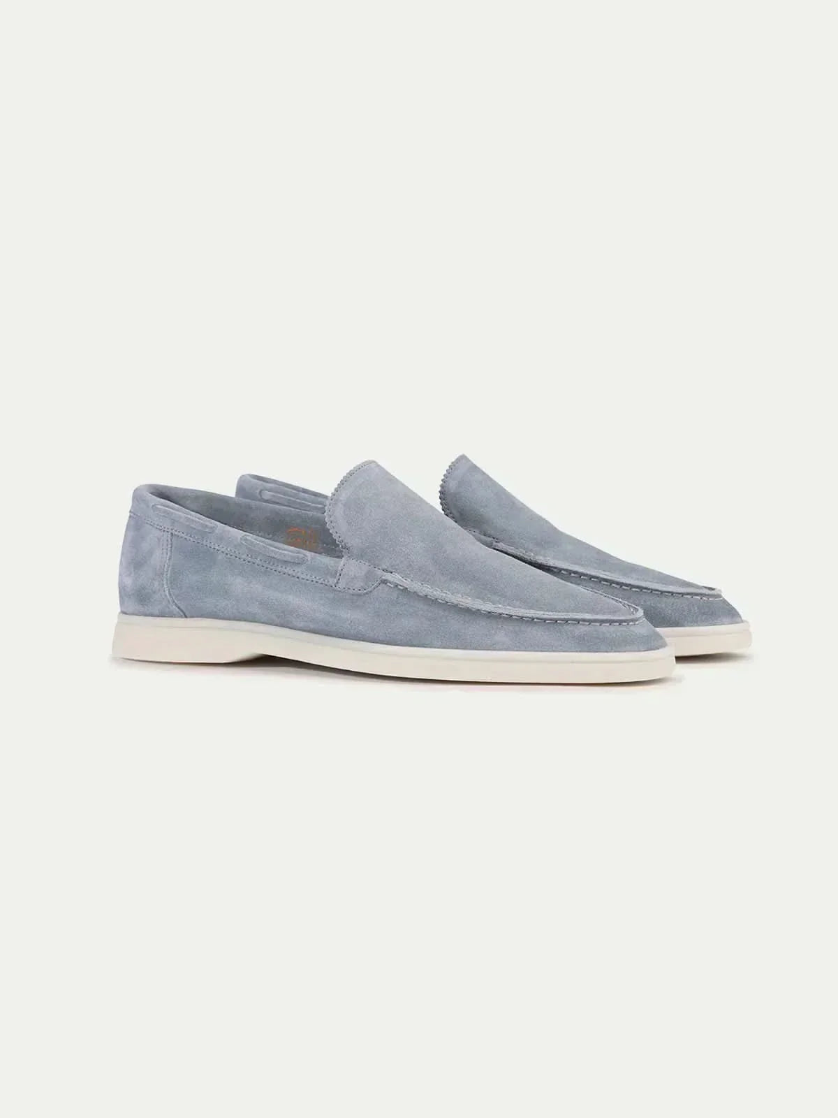 Mocassin Classique en Daim Bleu Ciel
