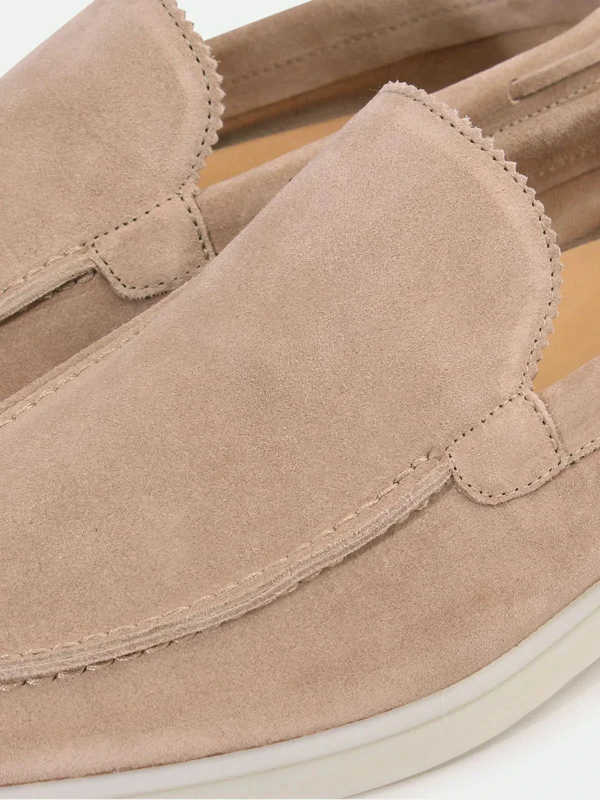Mocassin Classique en Daim Beige