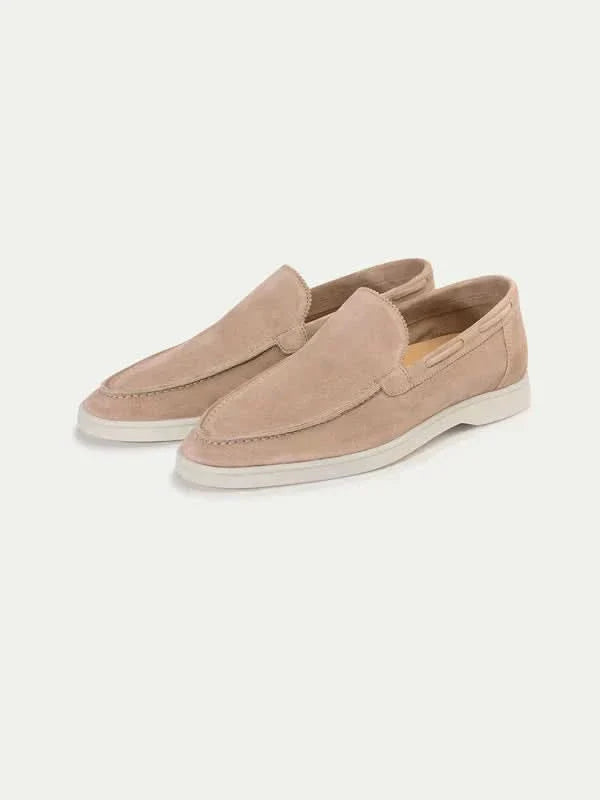 Mocassin Classique en Daim Beige