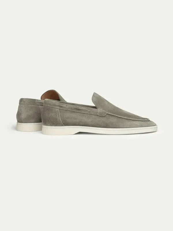 Mocassin Classique en Daim Vert Olive
