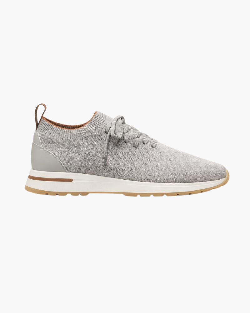 BASKET MESH SOLANA SANS LACETS - GRIS CLAIR