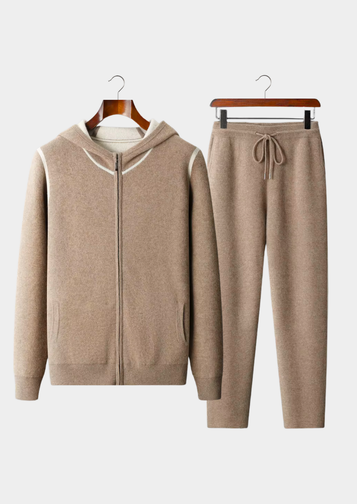Survêtement en Cachemire Beige Milano