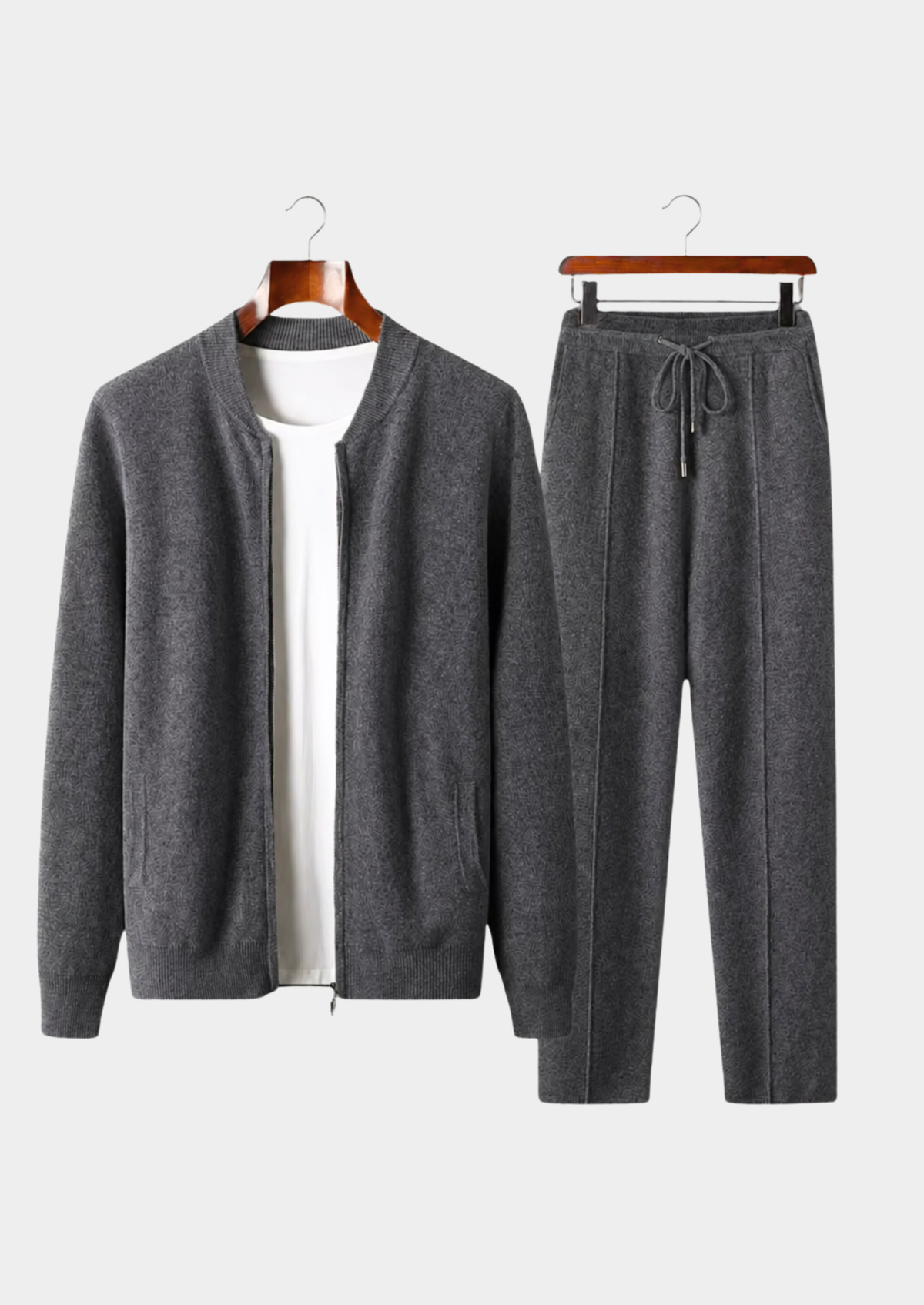 Survêtement en Laine Mérinos Gris Foncé Édouard