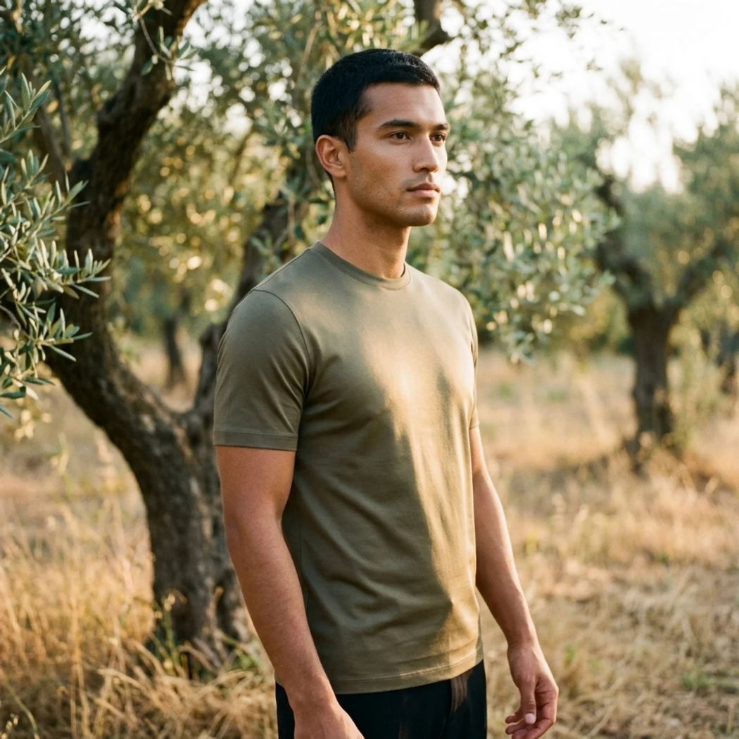 T-Shirt Éclat Doux Olive
