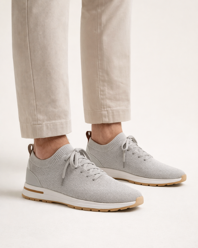BASKET MESH SOLANA SANS LACETS - GRIS CLAIR