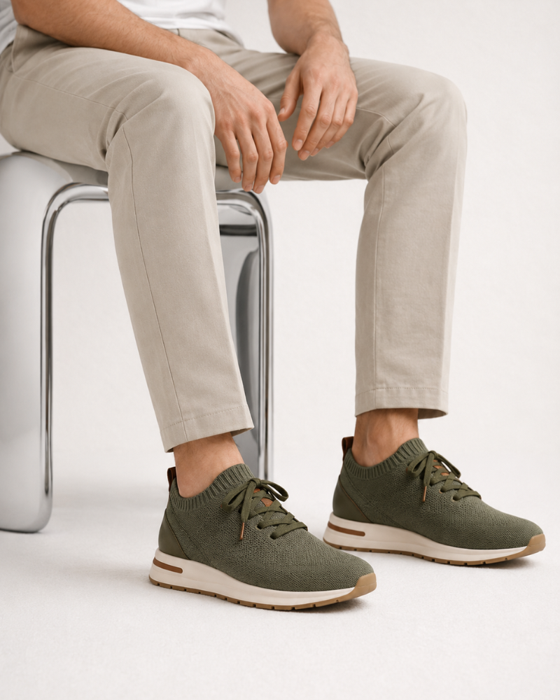 BASKET MESH SOLANA SANS LACETS - VERT