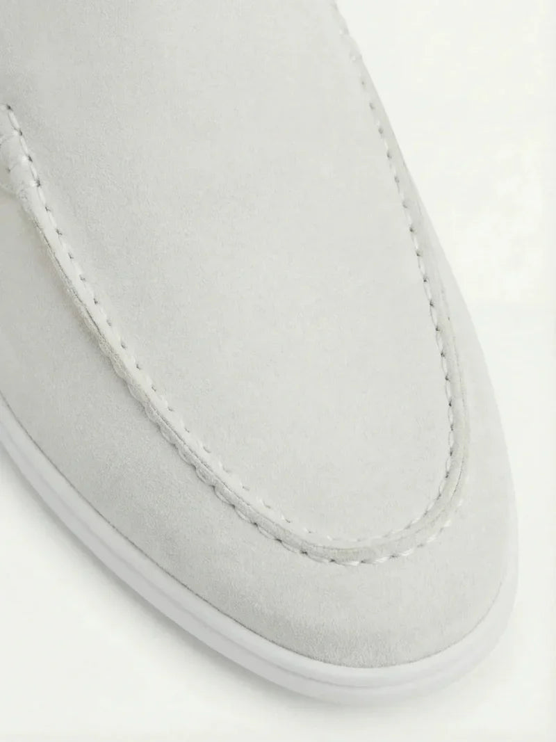 Mule en Daim Blanc