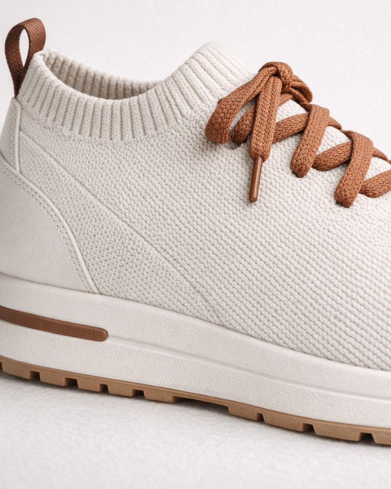 BASKET MESH SOLANA SANS LACETS - IVOIRE