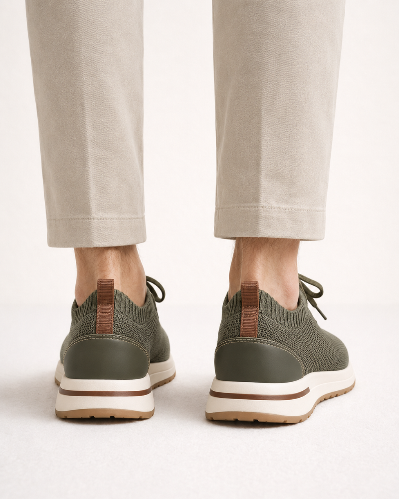 BASKET MESH SOLANA SANS LACETS - VERT