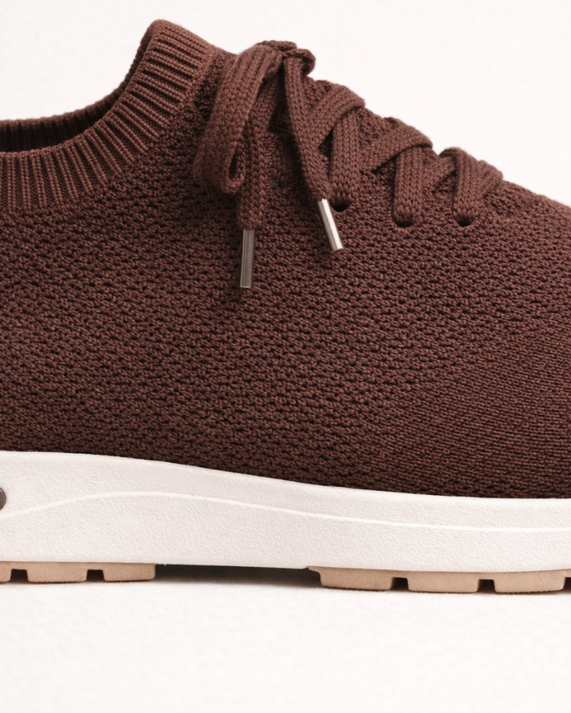 BASKET MESH SOLANA SANS LACETS - MOKA