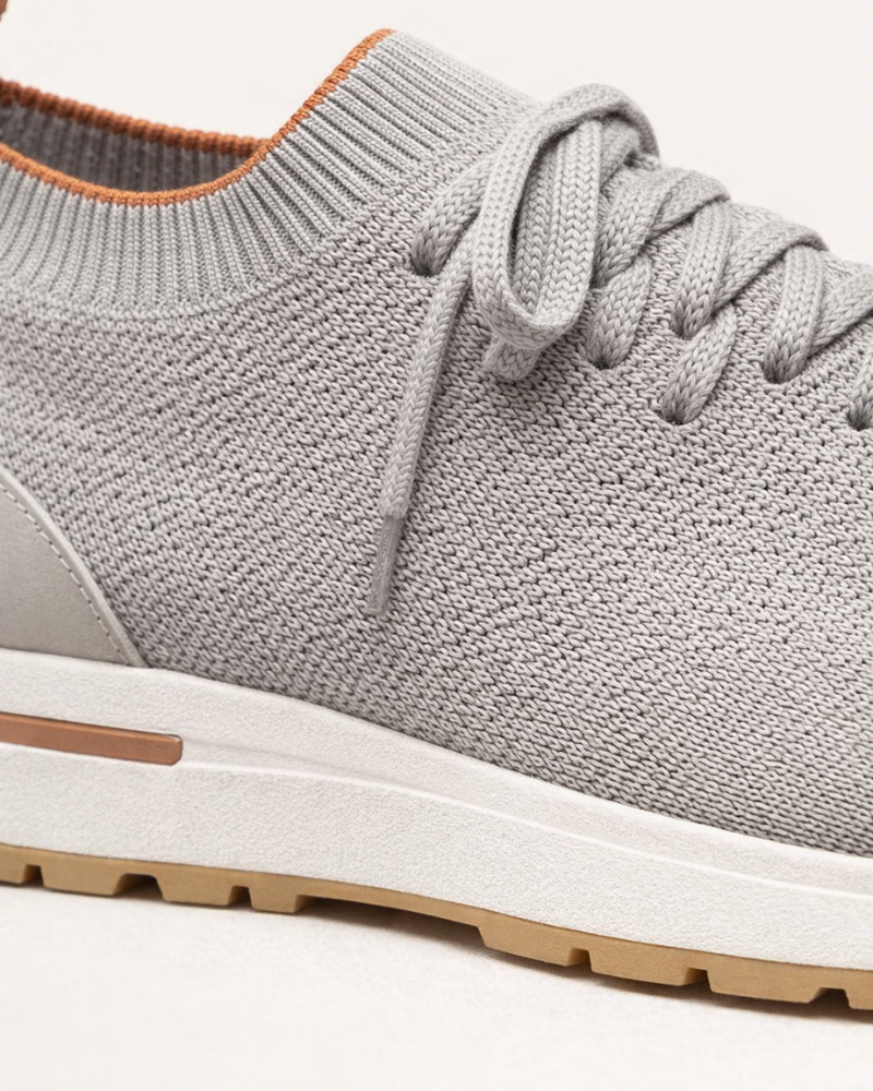 BASKET MESH SOLANA SANS LACETS - GRIS CLAIR