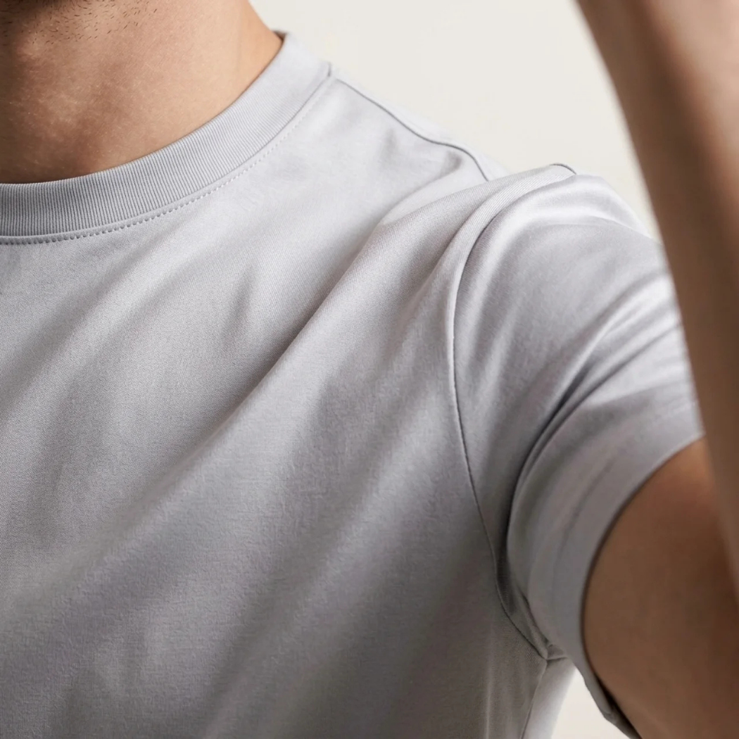 T-Shirt Éclat Doux Gris Clair
