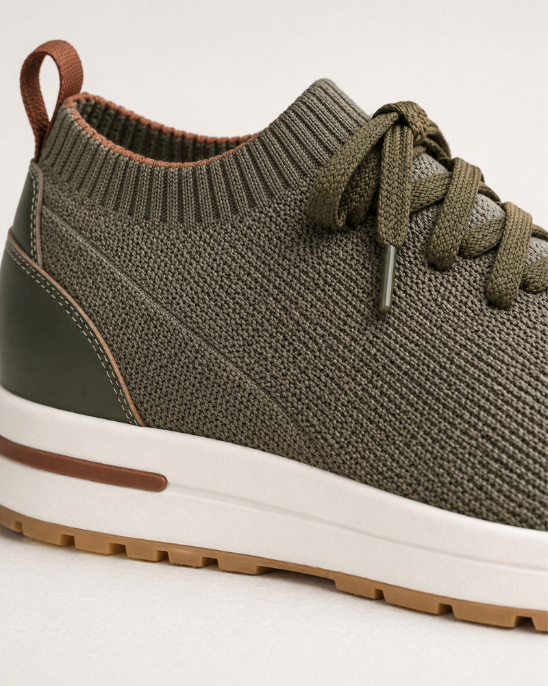 BASKET MESH SOLANA SANS LACETS - VERT