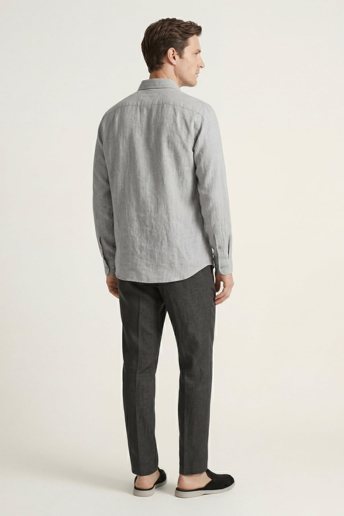 Ensemble Lin Pisa Manches Longues Gris/Noir