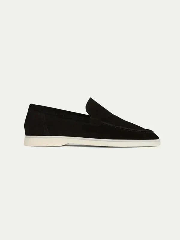 Mocassin Classique en Daim Noir