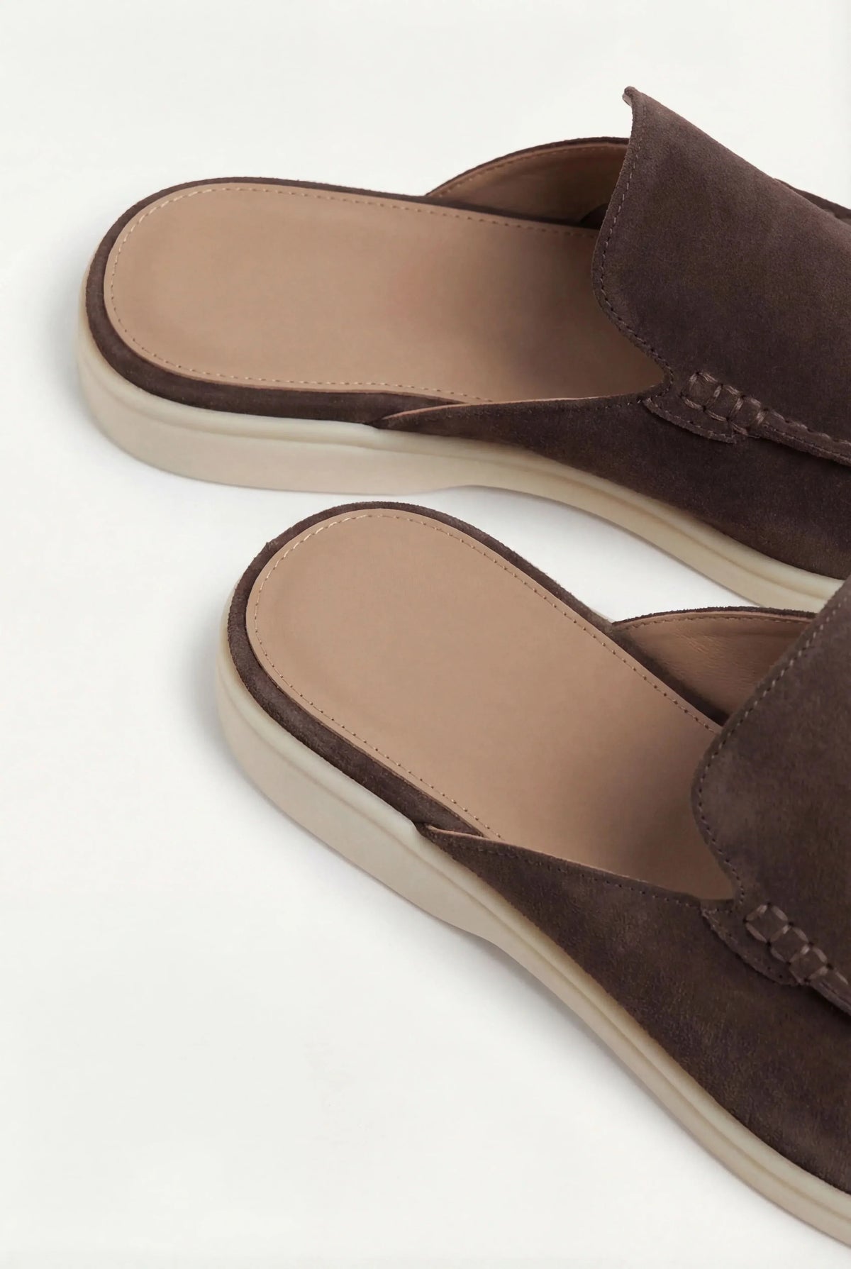 Mule en Daim Marron