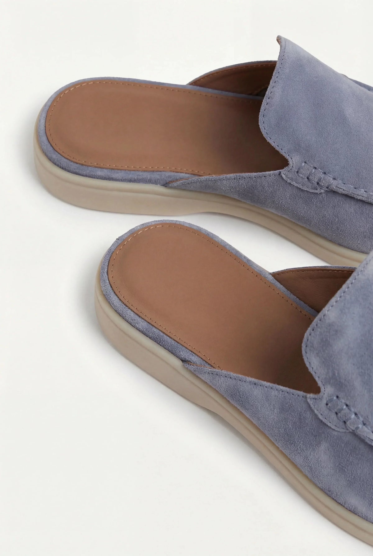 Mule en Daim Bleu bébé