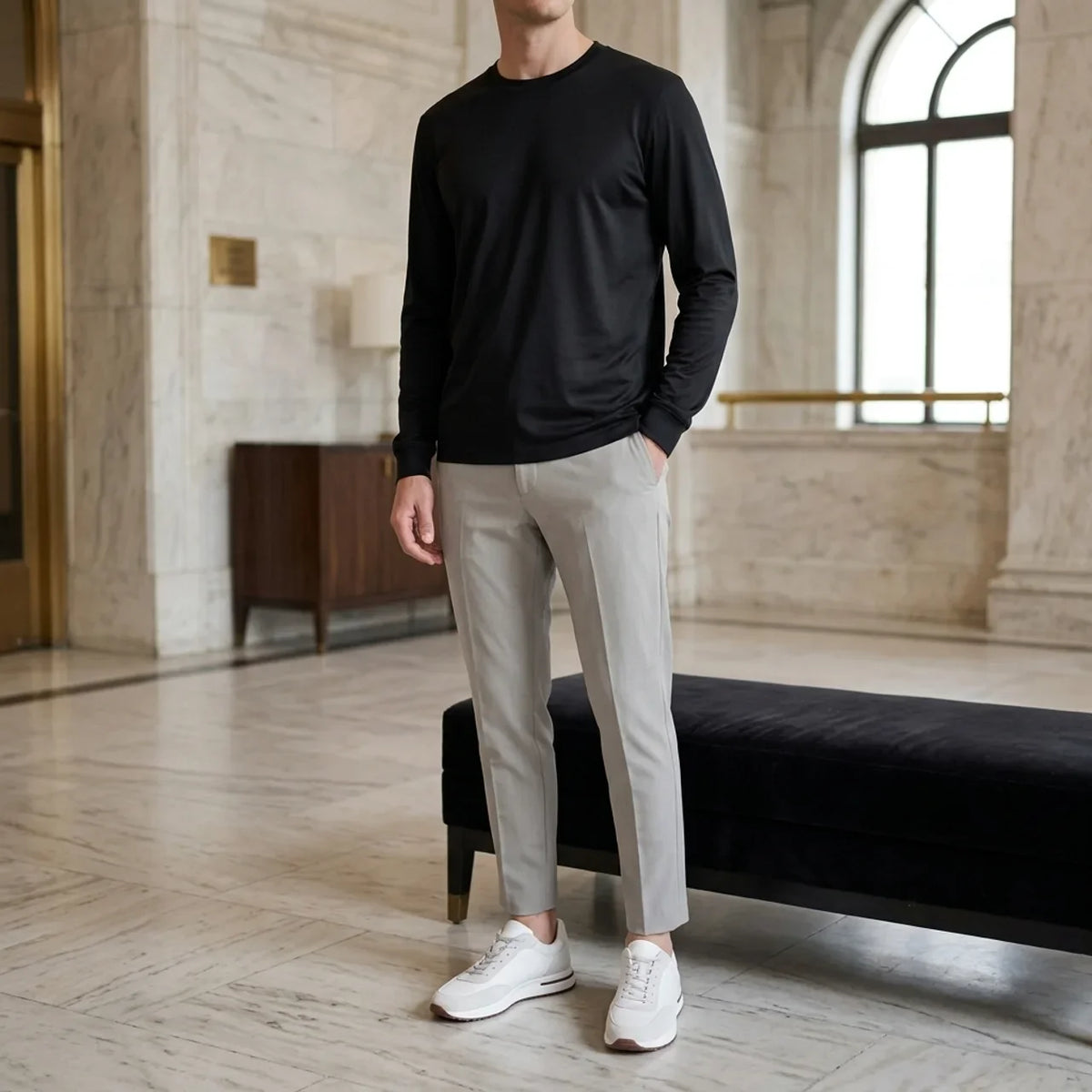 Longsleeve Éclat Doux Noir