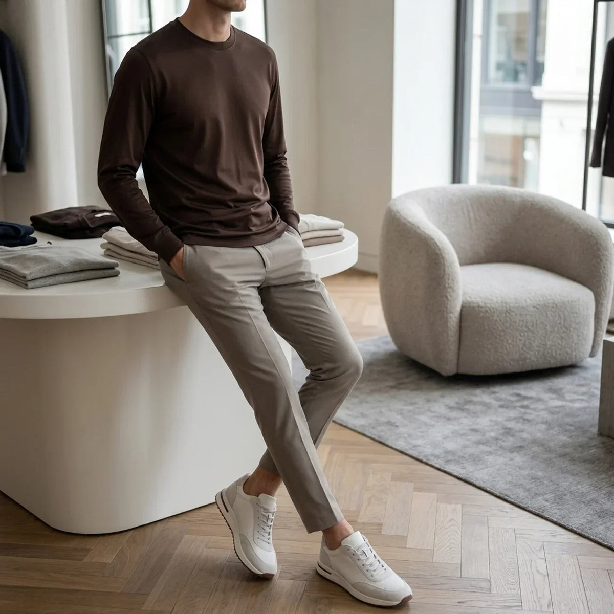 Longsleeve Éclat Doux Espresso