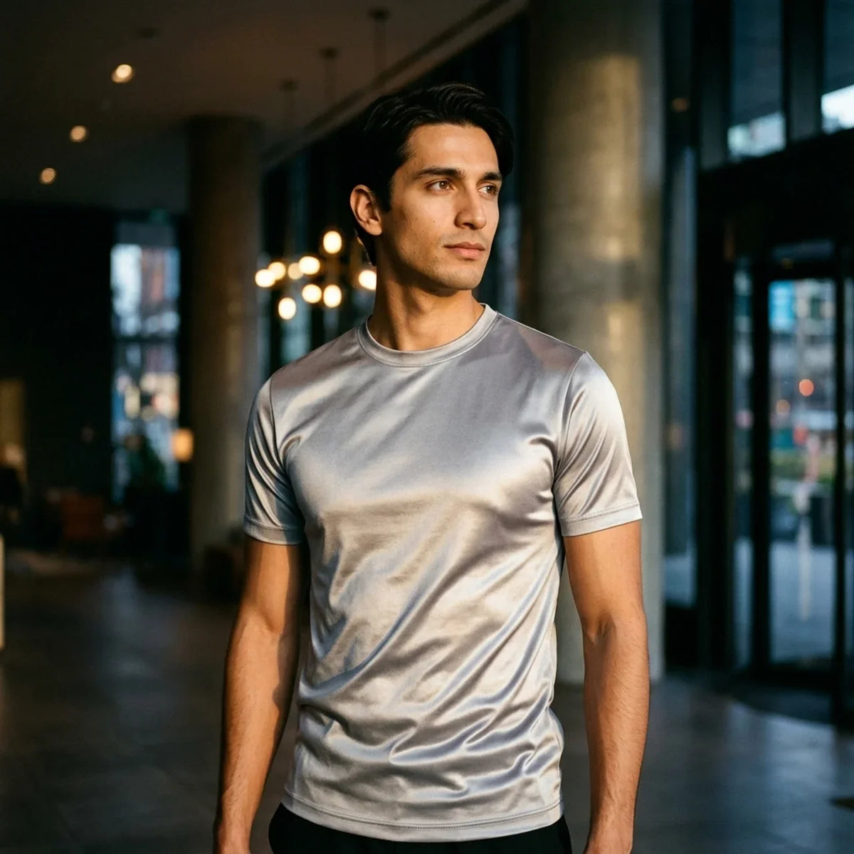 T-Shirt Éclat Intense Gris Clair