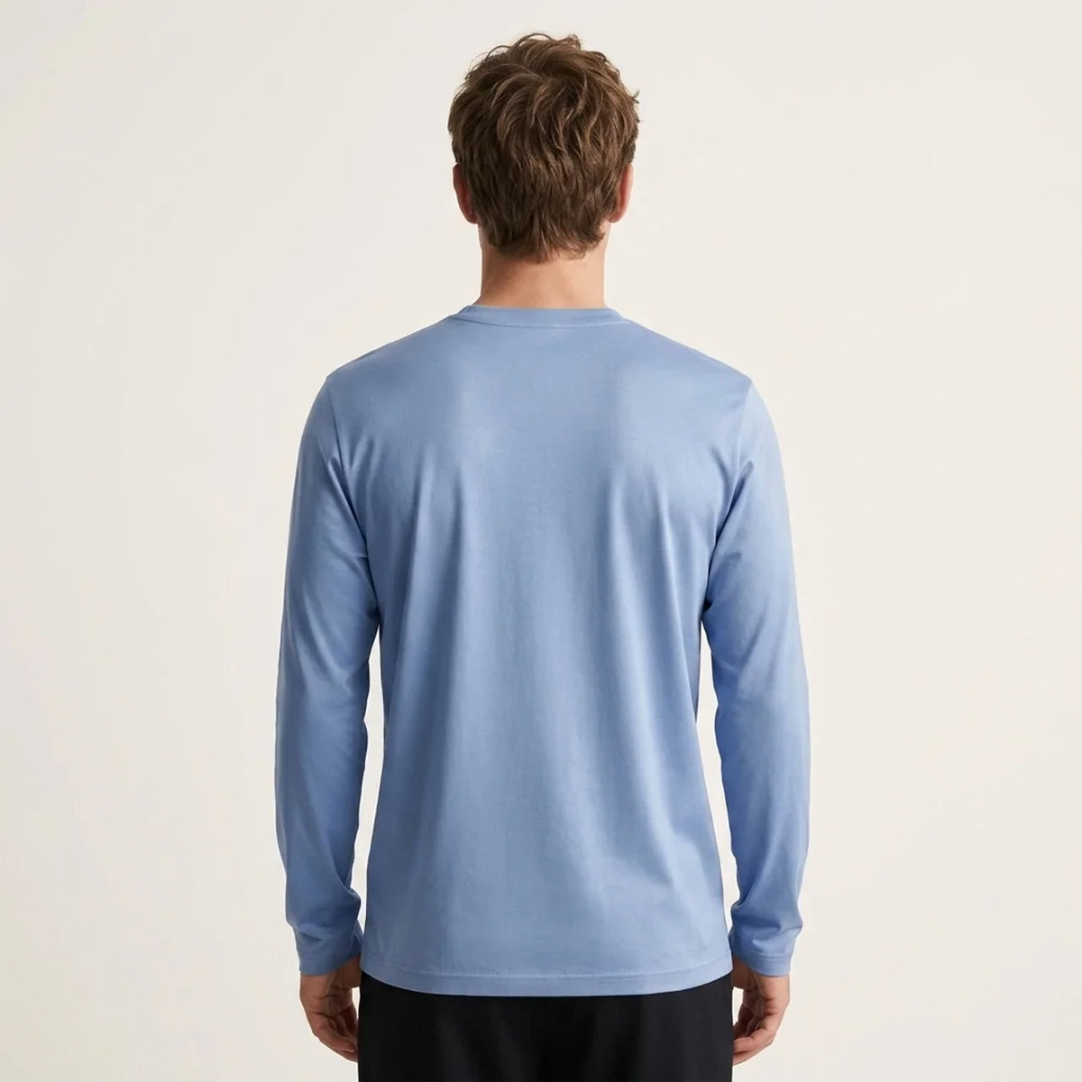Longsleeve Éclat Ajusté Bleu Brume