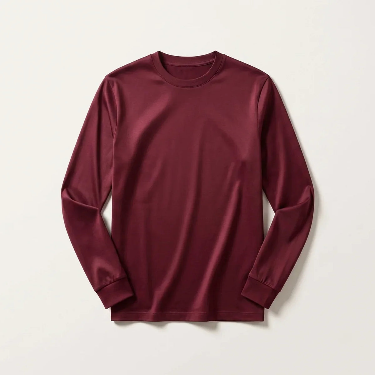 Longsleeve Éclat Ajusté Bordeaux