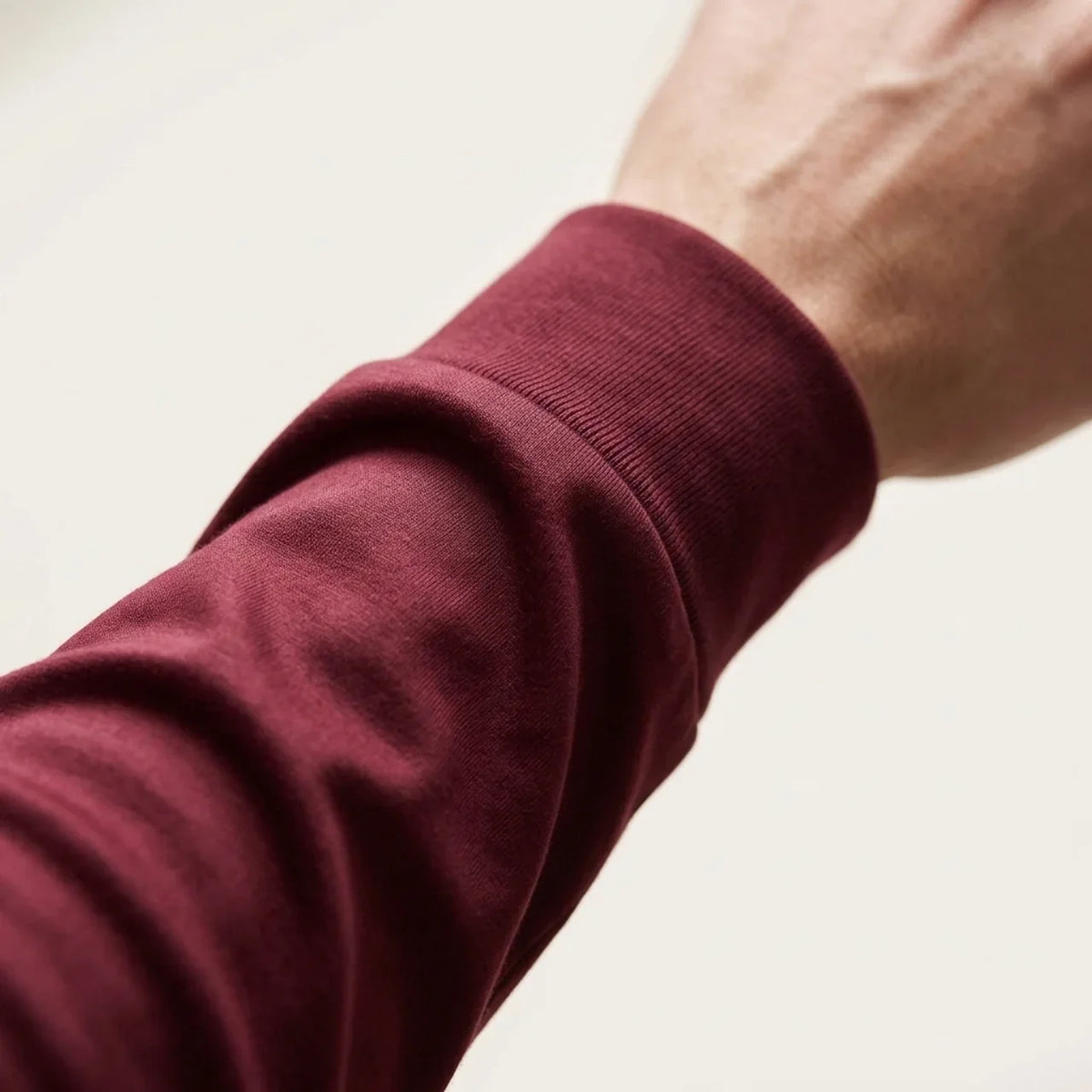 Longsleeve Éclat Ajusté Bordeaux