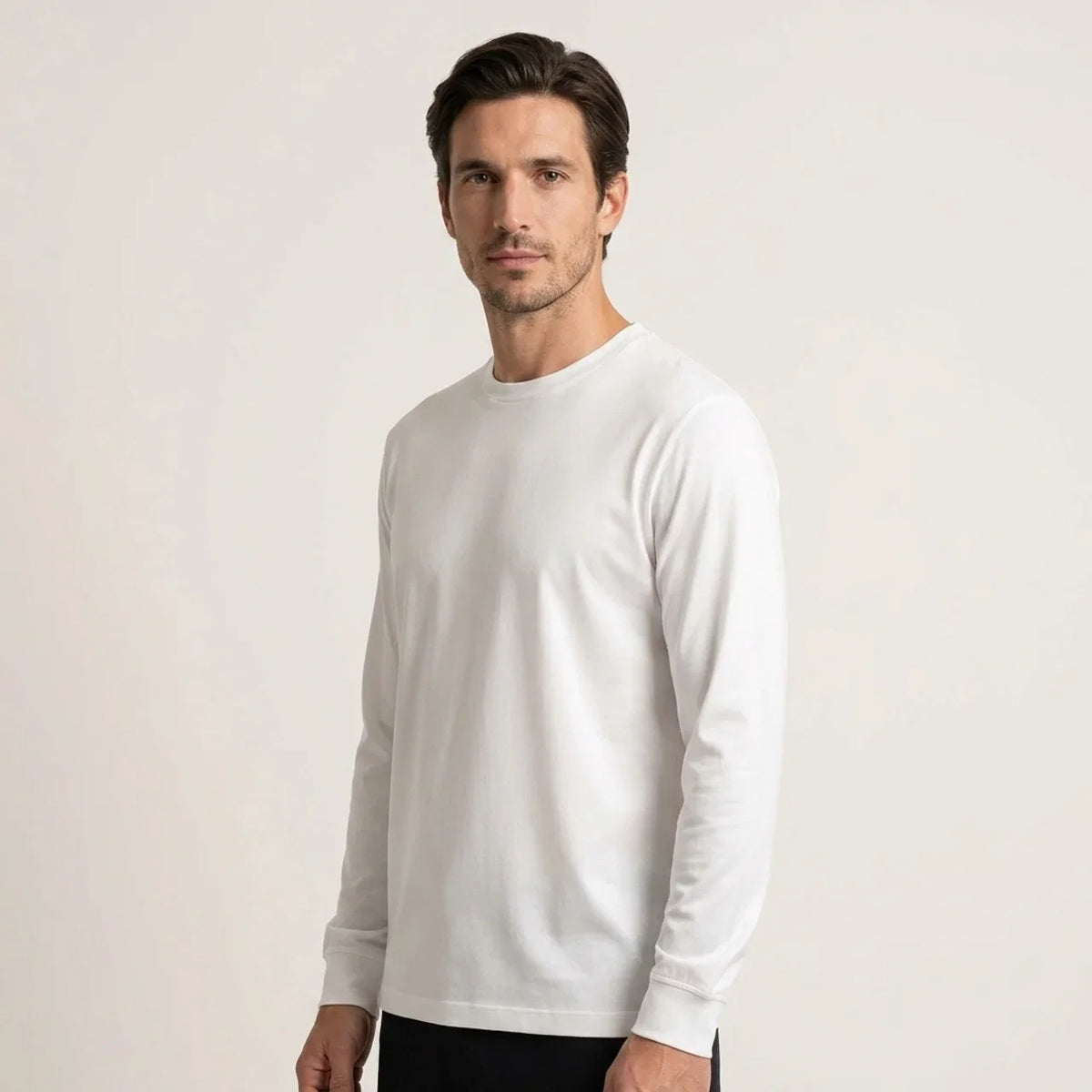 Longsleeve Éclat Ajusté Blanc