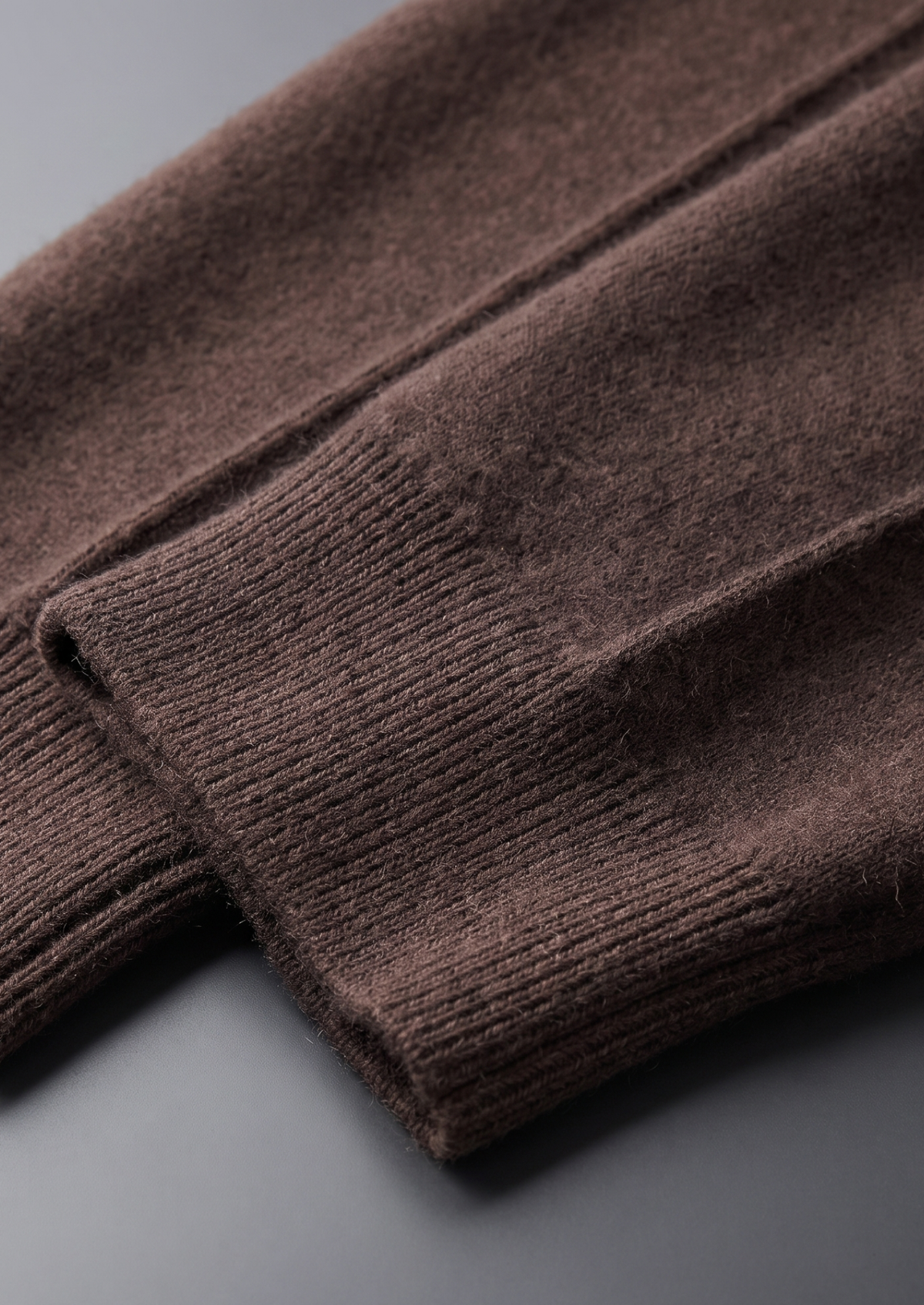 Survêtement en Laine Mérinos Brun Foncé Théo